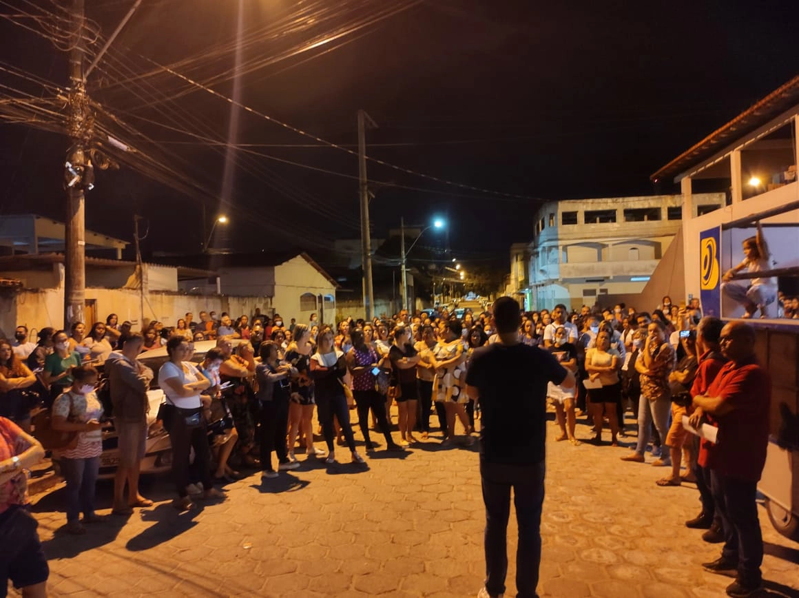 Assembleia Geral realizada em 19.07.2022, em frente a sede do Sindserv