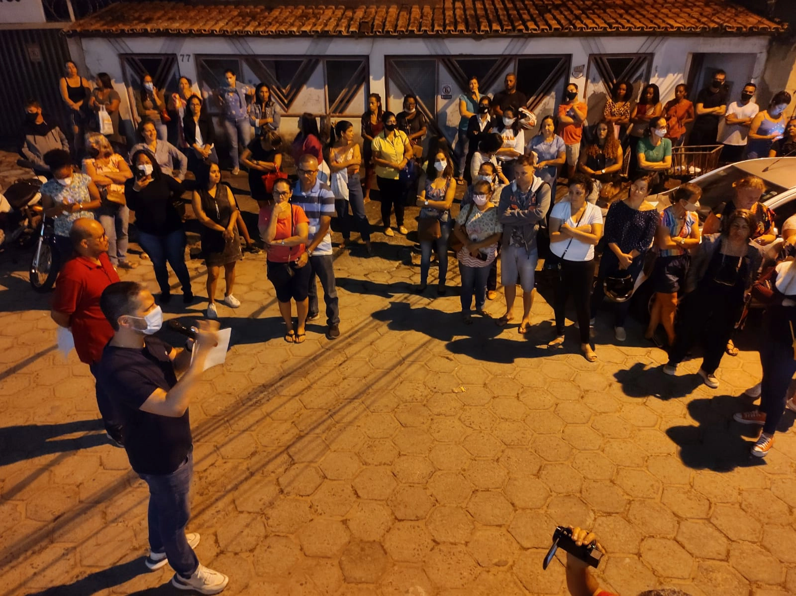 Assembleia Geral realizada em 19.07.2022, em frente a sede do Sindserv