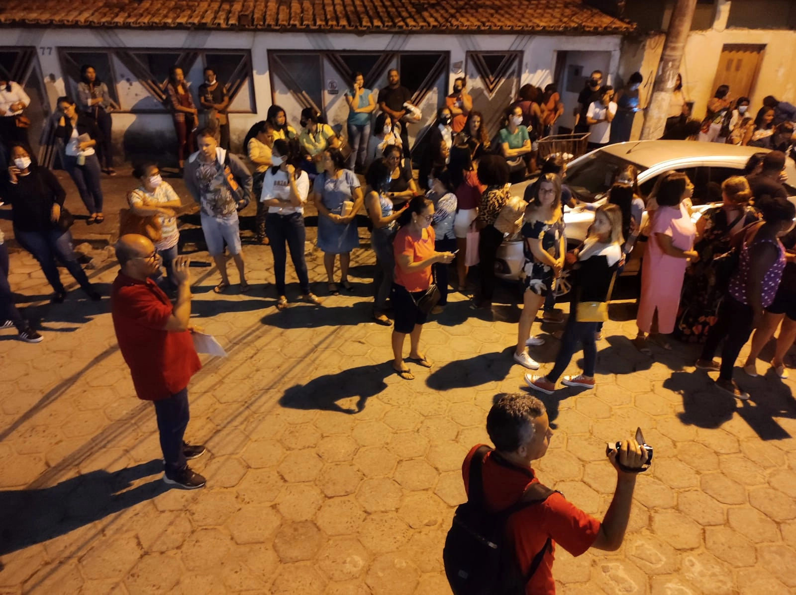 Assembleia Geral realizada em 19.07.2022, em frente a sede do Sindserv