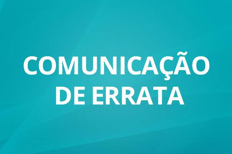 ERRATA EDITAL DE CONVOCAÇÃO Nº 003/2021